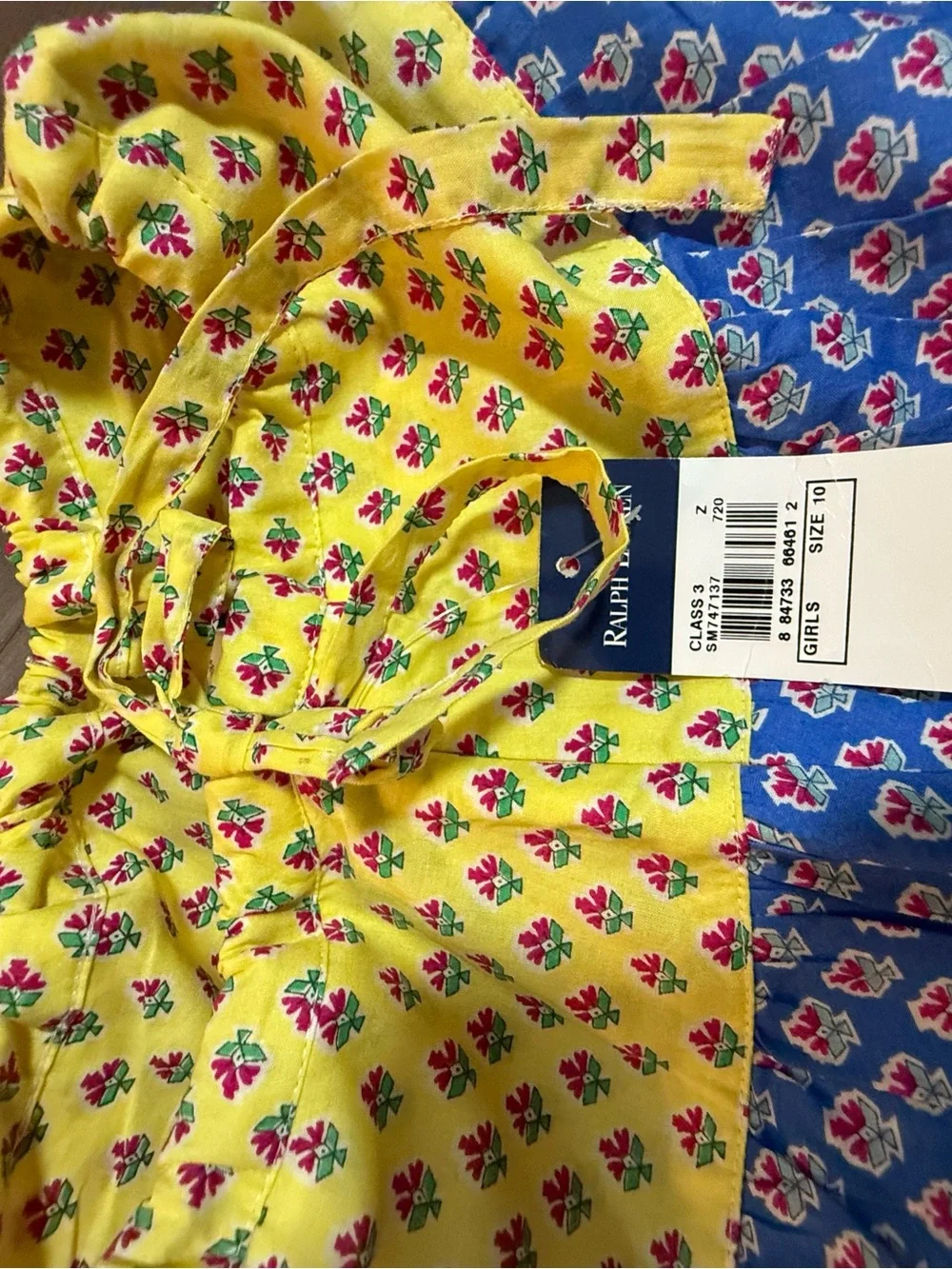 Ralph Lauren Girls’ Patchwork Floral & Paisley Cotton Skirt - Size 10 NWT